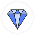 Blue Diamond Icon